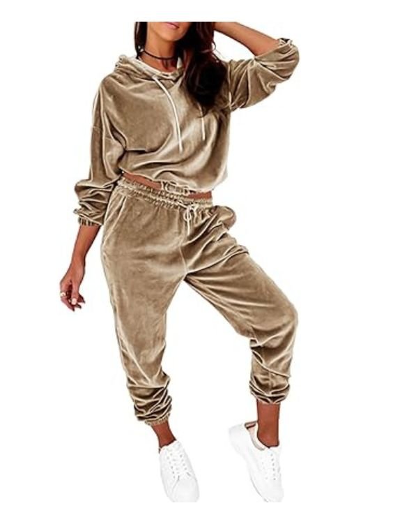 Women's Tracksuits Set Hooded Pullover Sweatpants - Image 3